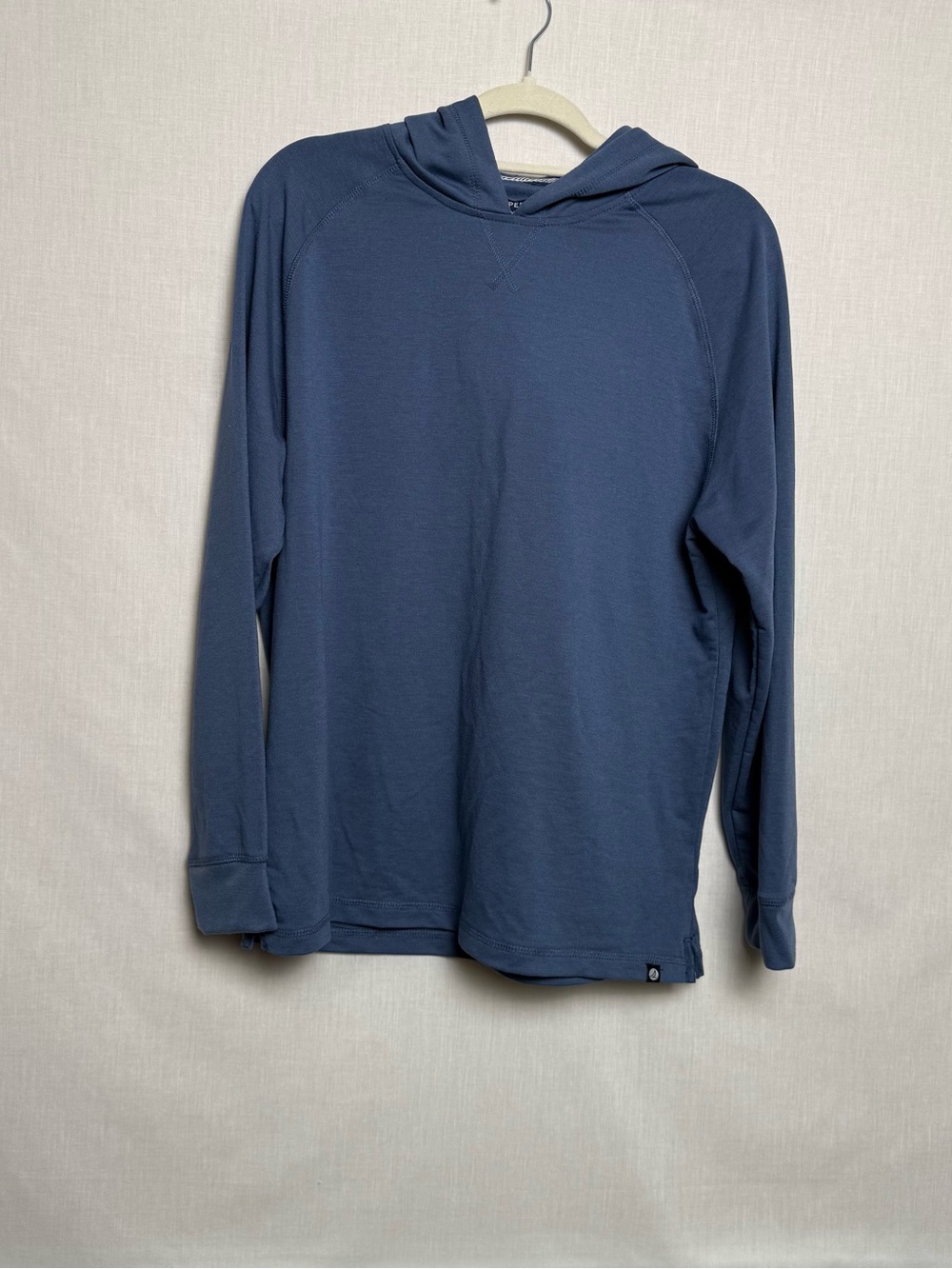Sperry Premium Apparel Hooded Pullover Blue Long Sleeve Hoodie Size Large